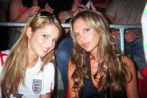 Football Wag Aesthetic, Football Gf, Wag Aesthetic, 2006 World Cup, Football Outfit, Victoria And David, Football Wags, Girls Aloud, Cheryl Cole