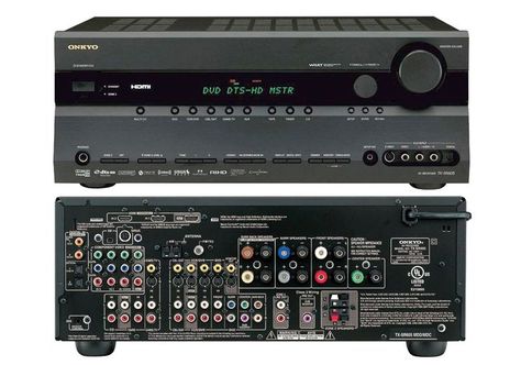 The Onkyo TX-SR605 7.1 Channel Home Theater Receiver Profiled Onkyo Receiver, Theatre Diy, Best Home Theater System, Home Theater Surround Sound, High End Speakers, Home Theater Receiver, Vintage Speakers, Home Theater Setup, Build Your Own House