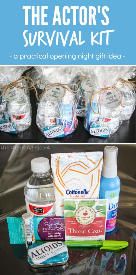 A creative opening night gift idea that is both thoughtful and practical!  The actors will be bound to break a leg or two after receiving them Cast Gifts Theatre Diy, School Theatre, Theatre Jokes, Teaching Theatre, Cast Gifts, Stage Crew, School Drama, Booster Club, Stage Manager