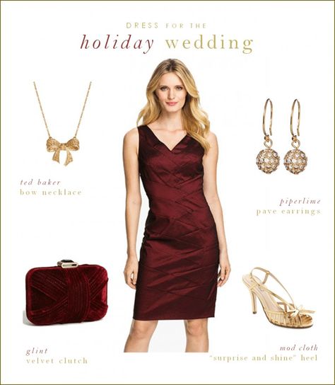 Guide to holiday wedding Burgundy Dress Outfit Wedding, Gold Wedding Guest Dresses, Burgundy Dress Outfit, Burgundy Evening Gown, Burgundy Sequin Dress, Vestidos Color Vino, Burgundy Wedding Dress, Bridesmaid Dress Shoes, Maroon Bridesmaid Dresses