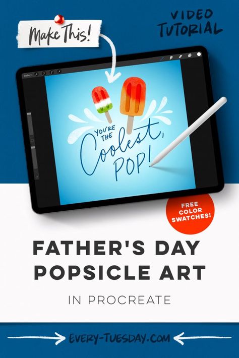 Ipad Pro Apps, Popsicle Art, Procreate Ipad Tutorials, Ipad Tutorials, Pop Tart, Procreate Brushes Free, Procreate Tutorial, Ipad Lettering, Procreate Ipad