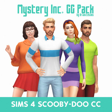 The Sims 4: Scooby-Doo CC & Mods Listicle Sims 4 Cc Power Rangers, Sims 4 Scooby Doo, Sims 4 Daphne Blake Cc, Sims 4 Scooby Doo Cc, Sims 4 Girly Cc, Sims Halloween Costume, Fred Scooby Doo, Scooby Doo Costumes, Scooby Doo Movie