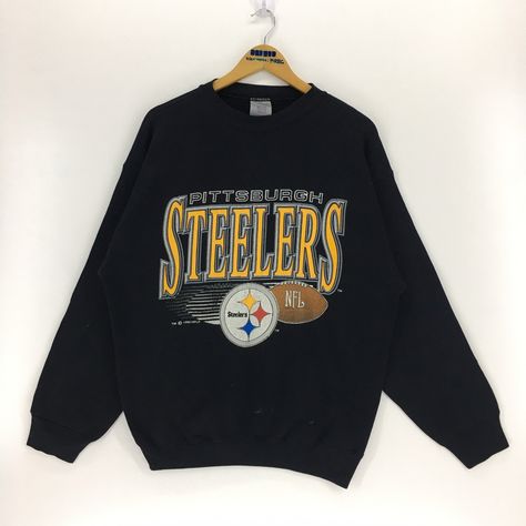 Vintage Steelers Sweatshirt, Steelers Game Day Outfit, Steelers Crewneck, Football Merch, Steelers Outfit, Steelers Sweatshirt, Steelers Jersey, Steelers Hoodie, Nice Clothing