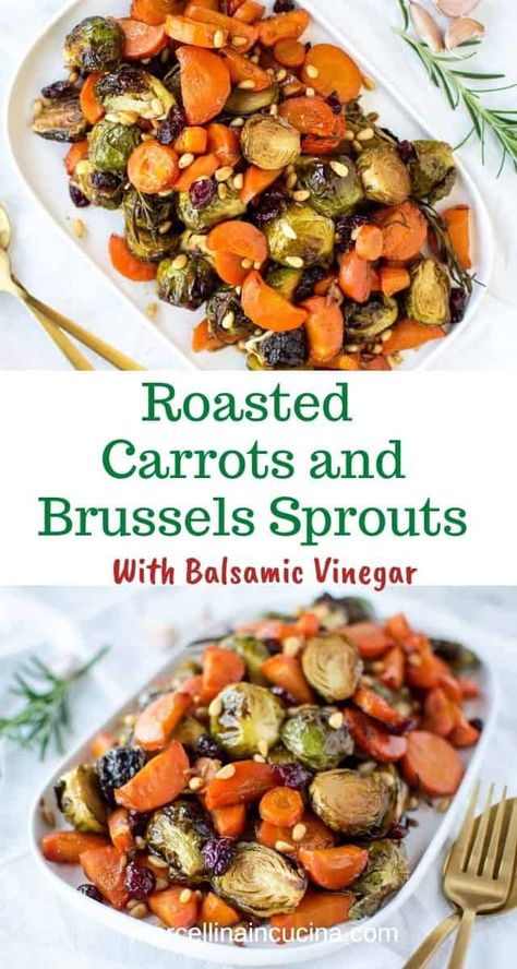 Butternut Squash And Brussels Sprouts, Sprouts Recipe, Roasted Vegetable Recipes, Roasted Brussel, Sprout Recipes, Brussels Sprouts Recipe, Winter Family, Vegetable Side, Carrot Recipes