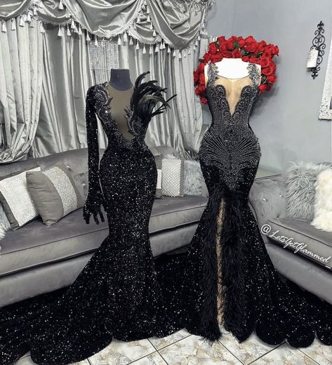 Prom Dress Idea Black Women, Masquerade Dress Ideas Black Women, Mascarade Prom Theme Dress, Masquerade Ball Black Women, Black And Red Prom Dresses, Creative Prom Dresses, Black Prom Dresses Black Women, Black And Red Prom Dress, Prom Dress Ideas Unique