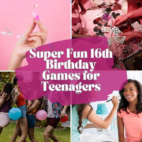 Fun 16th Birthday Games That Don't Involve A Car - momma teen 16th Birthday Party Games Activities, 16th Birthday Activities, 16th Birthday Party Games, Sweet 16 Party Games, Girls Birthday Games, Birthday Activities, Birthday Party Activities, Games For Teens