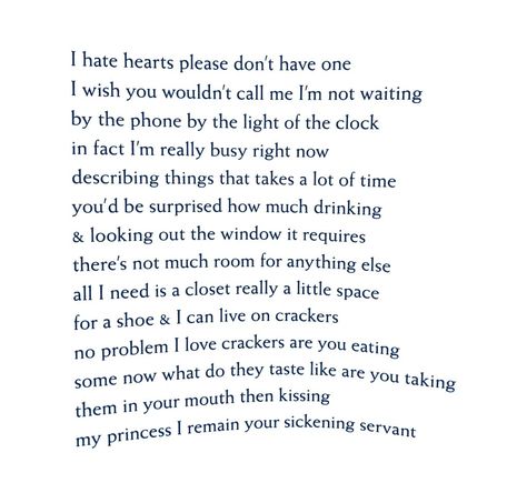 Frank O Hara, Facebook Algorithm, Secret Tunnel, When Things Go Wrong, Mosquito Bite, Looking Out The Window, Her Book, Trivia Questions, Be My Baby