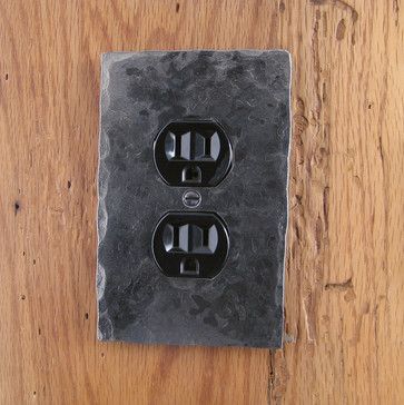 Black Turtle Home Accessories craftsman switchplates Black Outlet Covers, Rustic Bathroom Shower, Light Switch Covers Diy, Diy Industrial Lighting, Turtle Homes, Metal Room, Diy Home Bar, Blacksmith Shop, Outlet Covers