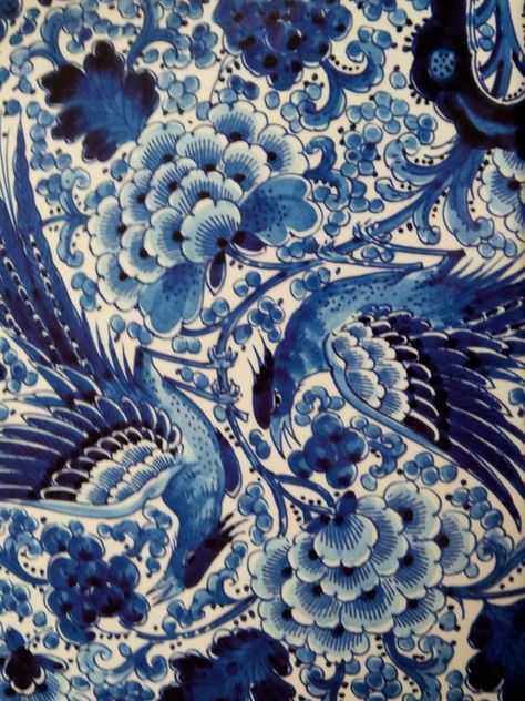 Detail of blue and white ginger jar Happy Buddha, Delft Blue, Feeling Blue, World Of Color, The Taste, Blue Wallpapers, Delft, Design Vintage, Blue Pattern