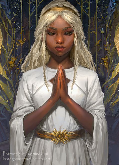 Sun Priestess, Female Priest, Priestess Art, Fantasy Humans, Dune Characters, Dnd Campaign, Dnd Races, Art Help, High Priest