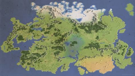 Fantasy map - Load into hexographer and use for 5e? Fantasy Map Making, Dnd World Map, Map Template, Imaginary Maps, Fantasy World Map, Tabletop Rpg Maps, Rpg Map, Fantasy Island, Fiction Idea