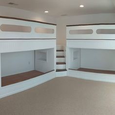 Built In Corner Bunk Beds With Stairs, Corner Bunks Built Ins, 4 Bunk Beds In One Room Small Spaces, 4 Bunk Beds Built Ins Corner, 4 Bunk Beds In One Room Corner, Built In Bunks With Stairs, L Shaped Built In Bunk Beds, 4 Beds One Room, Built In Queen Bunk Beds