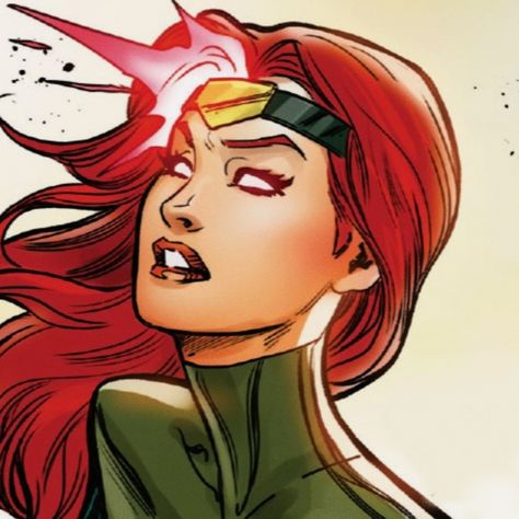 Superhero Pfps, Jean Grey Aesthetic, Jean Grey Comic, Jean Grey Icon, Jean Grey Xmen, Marvel Pfp, Rogue Comics, Phoenix Marvel, Women Icon