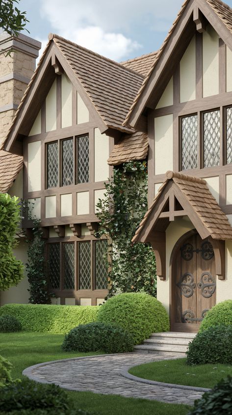 Tudor-style homes
Tudor architecture
Regency-era design
Bridgerton-inspired homes
Classic home design
Tudor house designs
Timeless elegance
Timber-framed houses
Modern Tudor aesthetics
Vintage charm homes
Tudor-style interior
Tudor-style exterior
Gabled roof designs
Traditional home design
Tudor revival
Tudor home decor
Diamond-paned windows
Historic house design
Tudor-inspired landscaping
Regency-era charm
Tudor-style entryways
Tudor facade idea
Tudor-inspired neighborhood
Tudor-inspired luxury Tudor Mansion Exterior, Tudor Exterior Makeover, Timeless Homes, English Mansions, Foyr Neo, Tudor Exterior, Tudor Mansion, English Mansion, Fairy Tale House