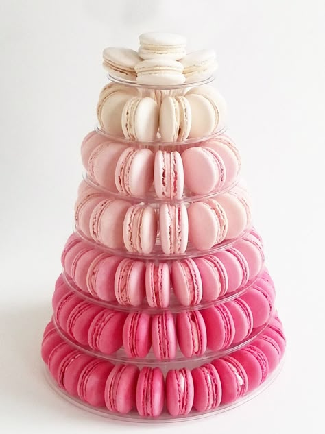 Gold Macarons, Macaroon Tower, High Tea Wedding, Pink Macarons, Pink Macaroons, Macaroon Cake, Baby Shower Decorations Neutral, Sweet Sixteen Birthday Party Ideas, Macaron Tower