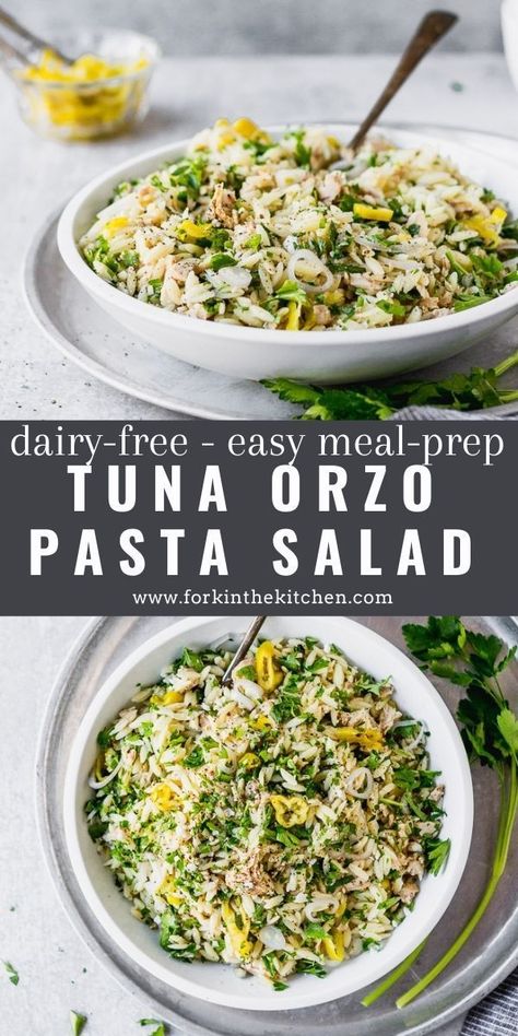 Tuna Orzo, What Is Healthy Food, Healthy Foods To Make, Orzo Pasta Salad, Orzo Salad, Lost 100 Pounds, Healthy Food Facts, Easy Pasta Salad, Summer Appetizer