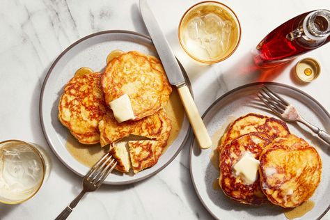 Classic Pancake Recipe, Sour Cream Pancakes, Whole Grain Pancakes, Buckwheat Crepes, Pancakes For Dinner, Short Stack, Corn Cakes, Pancake Batter, Savory Breakfast