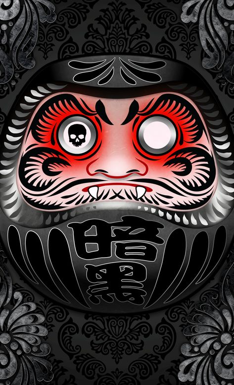 Ecclectic Decor, Daruma Doll Tattoo, Gunma Japan, Funny Vampire, Arte Ninja, Doll Tattoo, Wish Granted, Japanese Funny, Daruma Doll