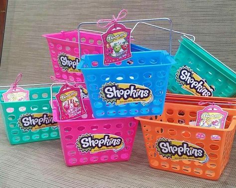 Shopkins baskets for candy!! Shopkins Bday, Candy Baskets, Shopping Baskets, Shopkins Birthday Party, Shopkins Party, Shopkins Birthday, 9th Birthday Parties, Girl Birthday Themes, Bday Girl