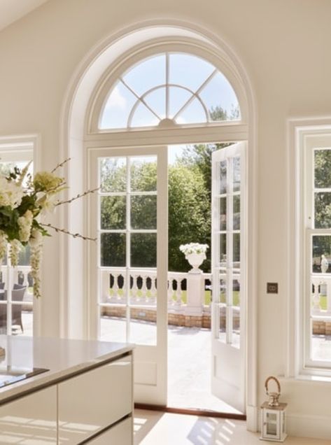 Updating your home can be an incredibly exciting experience, and you’re sure to feel a huge amount of anticipation as you look forward to seeing your property transform. Here’s our helpful guide… Archway French Doors, Arched Balcony Doors, White French Windows, French Doors To Balcony, French Doors To Garden, White French Doors Exterior, Arch French Doors, Interior French Door Ideas, Arched French Doors Interior