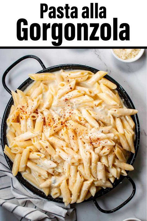 Gorgonzola Pasta Recipes, Chicken Gorgonzola Pasta, Pasta With Gorgonzola Cream Sauce, Gorgonzola Cream Sauce Pasta, Recipes Using Gorgonzola Cheese, Recipes With Gorgonzola, Gorgonzola Pasta Sauce, Gorgonzola Cream Sauce, Spicy Vegetarian Recipes