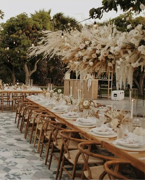 Tulum Inspired Party Decor, Joshua Tree Wedding Decor, Boho Italian Wedding, Boho Chic Beach Wedding, Gold Boho Wedding, Boho Wedding Reception, Gazebo Wedding Decorations, Wedding Dining Decor, Bohemian Chic Weddings