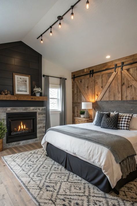 20+ Cozy Bedroom Fireplace Ideas to Inspire You Diy Fireplace In Bedroom, Bedroom Electric Fireplace Ideas Master, Bedroom Gas Fireplace, Bedroom With Fireplace Master, Electric Fireplace Ideas Bedroom, Cozy Bedroom Fireplace, Bedroom Fireplace Ideas, Bedroom With Fireplace, Wood Fireplace Surrounds