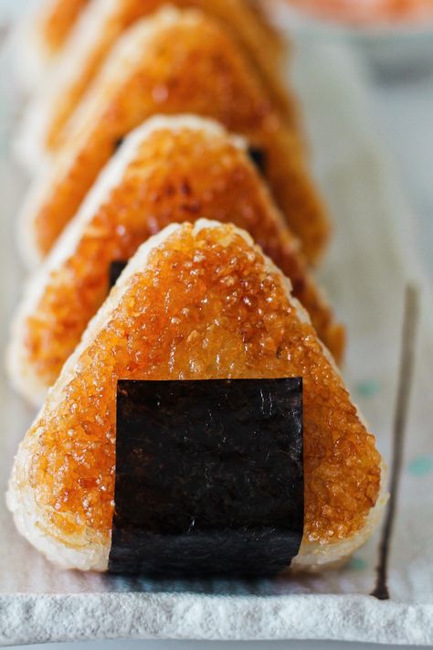 Tofu Onigiri, Vegan Onigiri, Grilled Onigiri, Grilled Rice Balls Miso Yaki Onigiri, Japanese Rice Balls Onigiri, Vegan Yaki Onigiri, Onigiri Filling, Yaki Onigiri, Grilled Rice