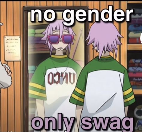 No Gender, Gay Memes, 웃긴 사진, Anime Meme, Soul Eater, Fb Memes, Funny Anime Pics, Kitty Cat, Reaction Pictures