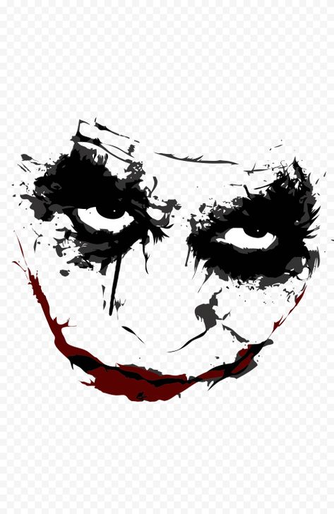 Joker Mouth Tattoo, Joker Silhouette, Black And White Joker Tattoo, Joker Stencil Art, Half Joker Face, Joker Png Face, Joker Mouth, Joker Png, Joker Art Black And White