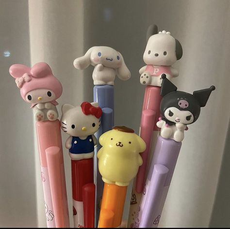 Sanrio Pens, Office Things, School Suplies, Kawaii Outfit, Cute Stationary School Supplies, Cute School Stationary, Study Stationery, Hello Kit, Stationary School