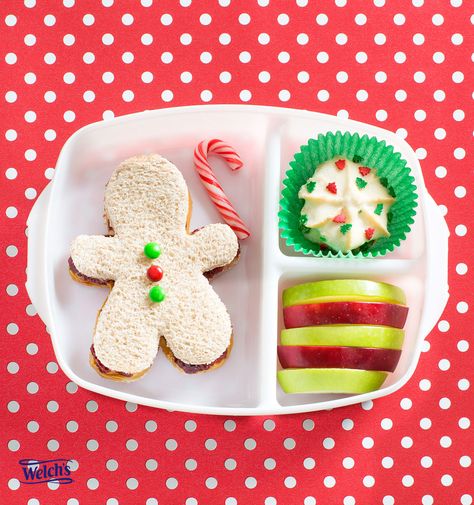 Christmas Lunch Kids, Christmas Bento, Fun Kid Lunch, Kids Lunch Box Meals, Kindergarten Lunch, Preschool Lunch, Holiday Lunch, Kids Lunch Recipes, Bento Box Kids