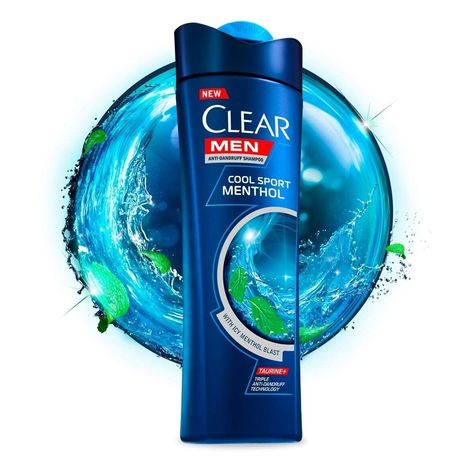 Clear Men Anti-Dandruff Shampoo - Cool Sport Menthol - 340ml Anti Dandruff Nourishing Shampoo Triple Anti-Dandruff Tehnology Taurine + Nourishing Scalp for Continues Protection What Causes Dandruff, Ogx Shampoo, Men Shampoo, Dandruff Solutions, Clear Shampoo, Dandruff Remedy, Natural Hair Shampoo, Getting Rid Of Dandruff, Homemade Shampoo