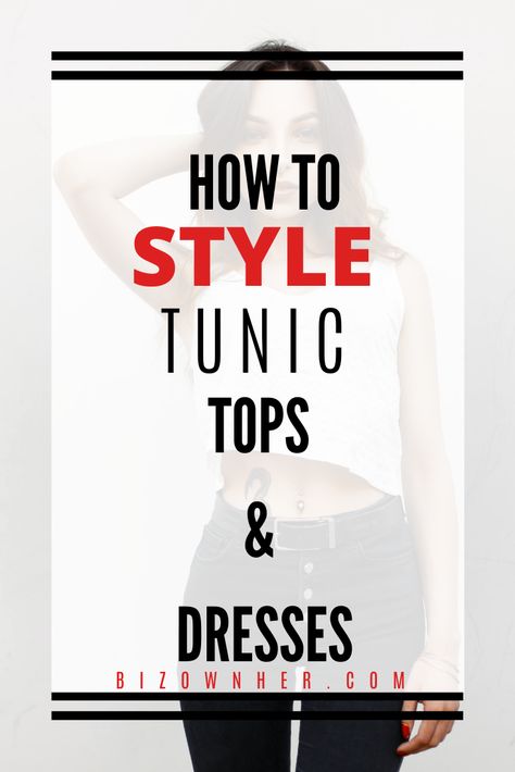 How to style Tunic Tops & Dresses How To Wear A Tunic Top, How To Style A Tunic Top, How To Tuck A Tunic Top, How To Style Tunic Tops, Fitted Tunic For Layering, Tunic Styling, Designer Bollywood Tunic, Tunic Dress With Leggings 2022, Tunic Tops Outfit