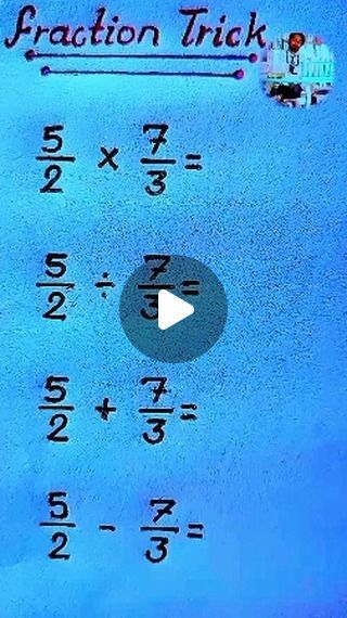 Maths Formulas Basic, Fractions Craft, Fraction Activity, Maths Help, Math Fraction Activities, Maths Tricks, Math Hacks, Maths Activity, Math Quotes