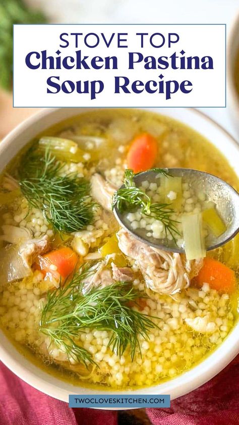 Romanian Soup Recipes, Pastina Soup Recipes, Soup Recipes Fall, Chicken Pastina Soup Recipe, Chicken Pastina Soup, Chicken Pastina, Cold Weather Soup Recipes, Winter Soups And Stews, Pasta Lemon