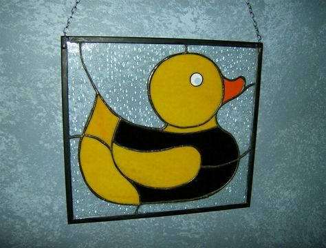 Glass Suncatchers, Rubber Ducks, Stained Glass Suncatchers, Art Stained, Glass Fish, Stained Glass Panels, Rubber Ducky, Glass Animals, Stained Glass Patterns