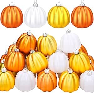 Tigeen 24 Pcs Fall Pumpkin Ornaments Pumpkin Ball Ornaments for Tree Fall Hanging Tree Decorations Thanksgiving Ornament for Small Tree Pumpkin Tree Decor for Halloween (Novelty Pumpkin) Fall Tree Decorations, Pumpkin Balls, Pumpkin Tree, Elegant Pumpkins, Pumpkin Ornaments, Thanksgiving Tree, Fall Ornaments, Farmhouse Halloween, Plastic Pumpkins