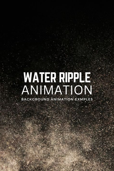 Water Ripple Effect using HTML CSS and Javascript. #ripples #animation #plugins #html #css #divinectorweb Water Ripple Effect, Animated Background, Ripple Effect, Water Ripples, Html Css, Animation Background, To Create, Water