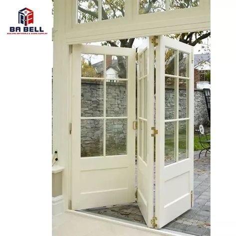 Folding Glass Patio Doors, Accordion Folding Doors, Door Partition, Folding French Doors, Accordion Doors, Sliding Folding Doors, Mdf Doors, Folding Door, Wood Bedroom