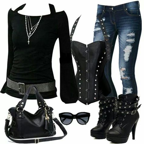 Birthday Outfit? Mode Rockabilly, Goth Outfit, Hipster Outfits, Emo Scene, Gothic Outfits, Goth Outfits, Komplette Outfits, Character Outfits, Gothic Fashion