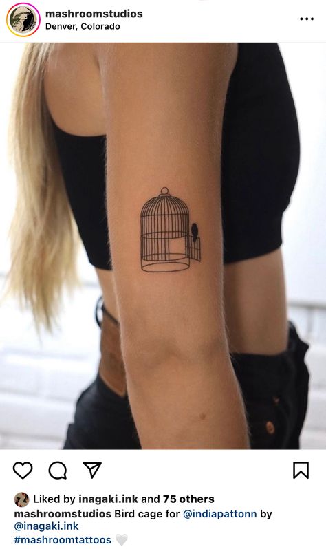 Open Birdcage Tattoo, Open Bird Cage Tattoo, Bird In Cage Tattoo, Bird Cage Tattoo Freedom, Caged Bird Tattoo, Bird Cage Tattoo, Free Bird Tattoo, Birdcage Tattoo, Cage Tattoo