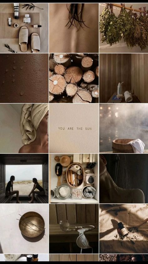 Feed Ig Aesthetic Brown, Brown Wood Aesthetic, Luxury Real Estate Brochure, Massage Room Design, Massage Marketing, Wood Aesthetic, Instagram Feed Planner, Wellness Studio, Spa Wellness