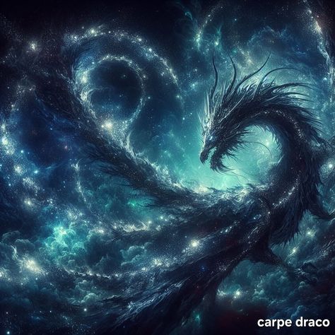 Fantasy Book Aesthetic, Lunar Dragon, Ninjago Oc, Black Scales, Fantasy Pets, Night Dragon, Beautiful Dragons, Divine Beast, Star Dragon