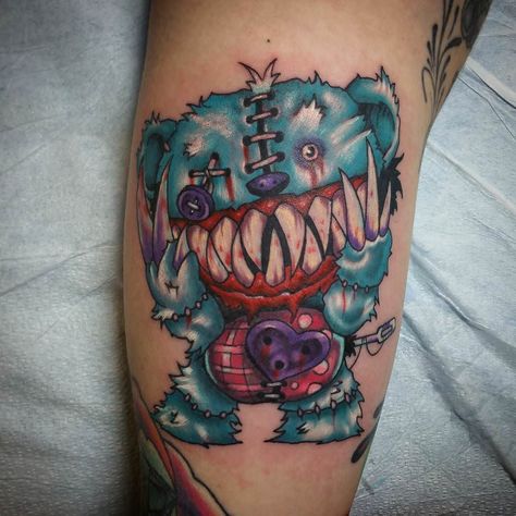 Evil Bear Tattoo, Tattoo Bear, Evil Teddy Bear, Google Drawing, Polar Bear Tattoo, Drawing Amazing, 90s Tattoos, Bear Tattoo Designs, Nostalgic 90s