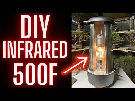 DIY INFRARED HEATER | No Electricity Needed For Greenhouse Heat - YouTube Space Heater Diy, Homemade Heater, Small Greenhouses, Bicycle Camper, Greenhouse Heaters, Woodworking Ideas To Sell, Diy Heater, Kids Backyard Playground, House Heating