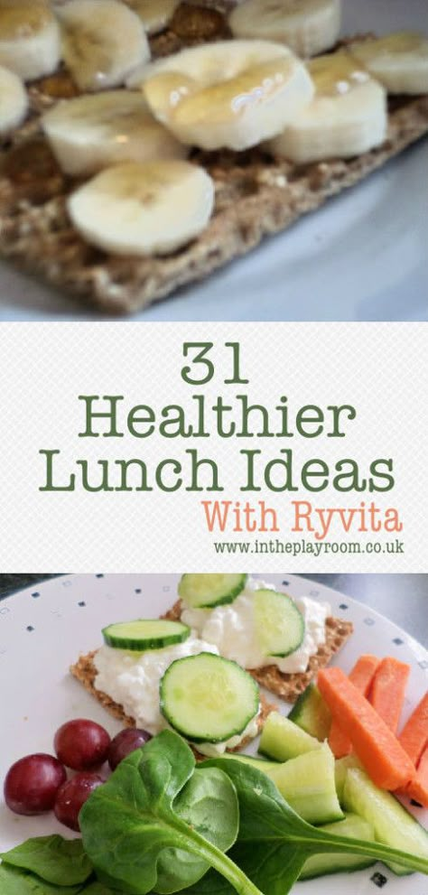 31 great ideas for healthier lunches! This is perfect for January Healthier Lunch Ideas, Healthy Lunch Ideas, Healthy Lunches, Lunch Snacks, Easy Lunches, Lunch Ideas, Healthy Lunch, Lunch Recipes, Healthy Choices