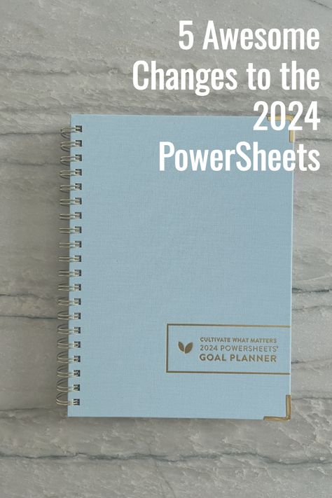 There are 5 big changes to the 2024 PowerSheets from Cultivate What Matters. Find out what they are & if the new planner is worth it. 2024 Goal Planner, Cultivate What Matters Powersheets, Cultivate What Matters, Best Planners For 2024, Planners 2024, Aesthetic Planners, Mom Time Management, 2024 Planner, Free Aesthetic