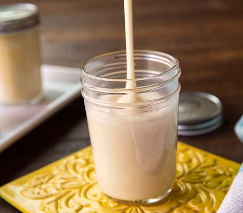 Mason Jar Cooper Cheese Sauce Cheese Appetizer Recipes, Cashew Milk Recipe, Coconut Condensed Milk, Dairy Free Foods, Condensed Coconut Milk, Tailgate Recipes, Cheese Appetizer, Chocolate Cocktails, Yogurt Bites