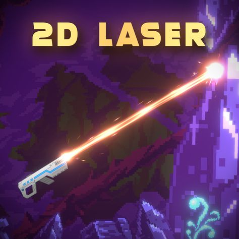 Unity 2D Laser Shader, Gabriel Aguiar on ArtStation at https://www.artstation.com/artwork/d8KPEe Unity 2d, Unity Ui, Particle Effects, 2d Cartoon, Learn Computer, Learn Computer Coding, Game Effect, Computer Coding, Game Dev